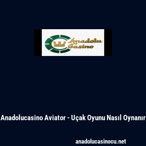 Anadolucasino Aviator - U&ccedil;ak Oyunu Nasıl Oynanır
